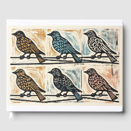 Libro De Visitas Pájaros En Un Alambre