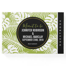 Paleta verde deja Boda de patrón de selva tropical