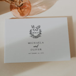 Libro De Visitas Palomas botánicas minimalistas Boda de guiones ele