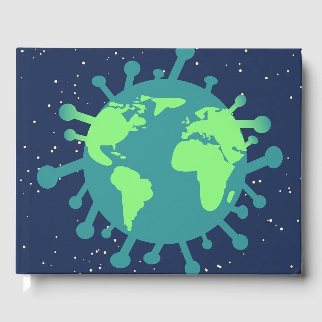 Libro De Visitas Pandemia global (partícula viral) (infección viral (Anverso)