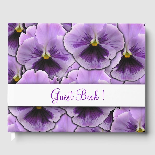 Libro De Visitas Pansy Guest Book (Anverso)