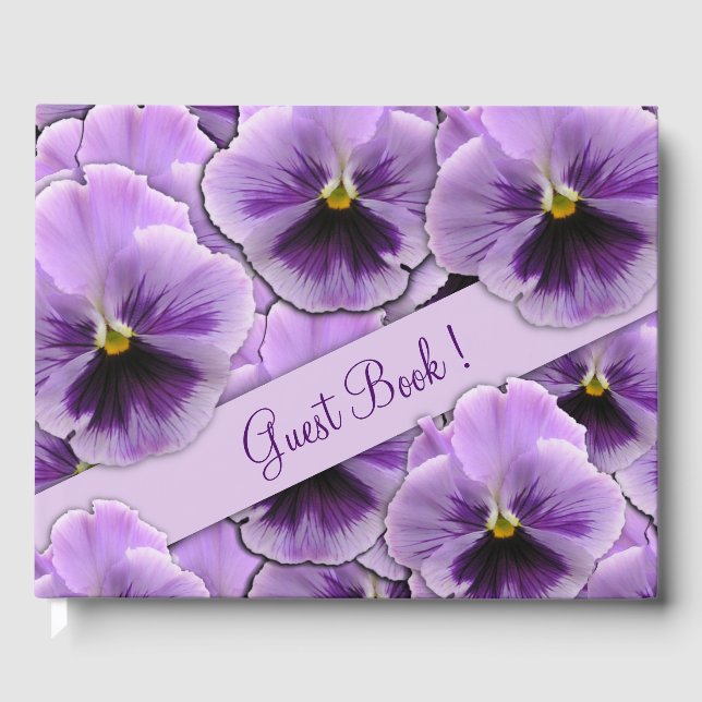Libro De Visitas Pansy Guest Book (Anverso)