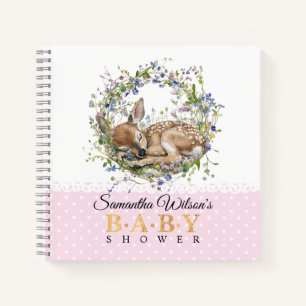 Libro de visitas para baby shower de Cute Sleeping