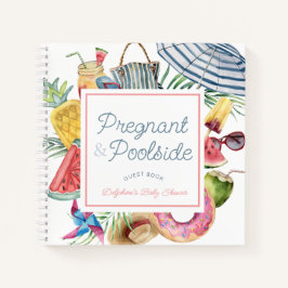 Libro de visitas para baby shower de niña embaraza