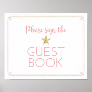 Libro de visitas para baby shower de Twinkle Twink