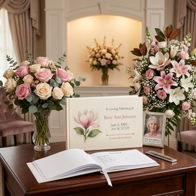 Libro de visitas para funeral de Magnolia – En amo (Subido por el creador)