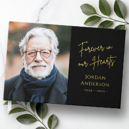 Libro De Visitas Para siempre en nuestros corazones, foto real en m