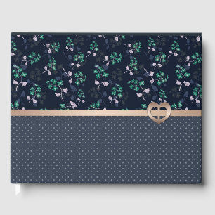 Libro De Visitas Parche, retro, blau