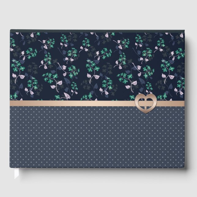 Libro De Visitas Parche, retro, blau (Anverso)