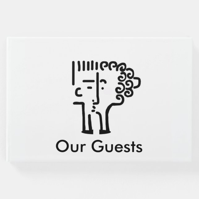 Libro De Visitas Pareja de Kiss de arte moderno (Anverso)