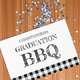 Libro De Visitas Parrillada de graduación a cuadros