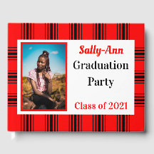 Partido de Graduación de Foto Red Black