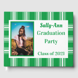 Libro De Visitas Partido de Graduación de Fotografía Blanca Verde