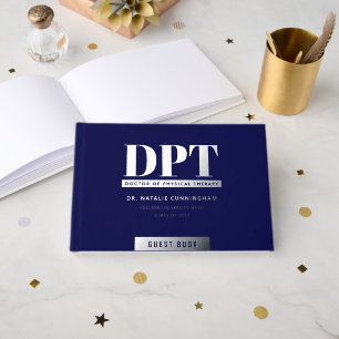 Libro De Visitas Partido de Graduación DPT Moderno Personalizado