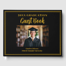 Libro De Visitas Partido de Graduación Formal de Oro Negro