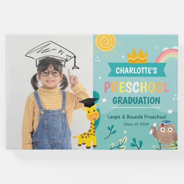 Libro De Visitas Partido de Graduación Preescolar de Niños Animales (Anverso)