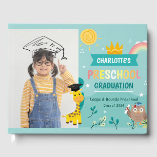 Libro De Visitas Partido de Graduación Preescolar de Niños Animales
