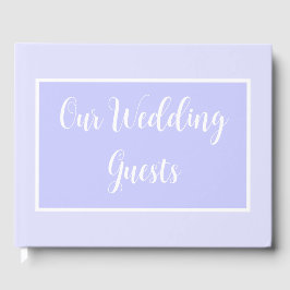 Libro De Visitas Pastel Periwinkle Purple Boda Guest Book