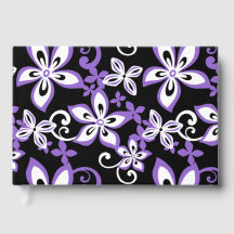 PATRÓN ALOHA HAWAII EN NEGRO Y PURPLE