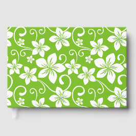 LIBRO DE VISITAS PATRÓN AZUL DE HAWAII EN LIME