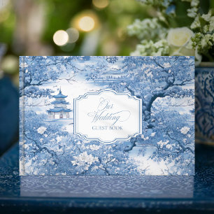 Libro De Visitas Patrón Chinoiserie con marco caligrafía ID1094