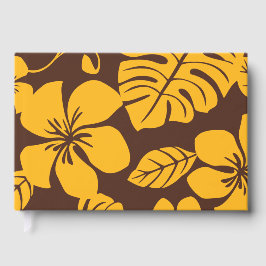 LIBRO DE VISITAS PATRÓN DE BIKINI ROJO Y ORO