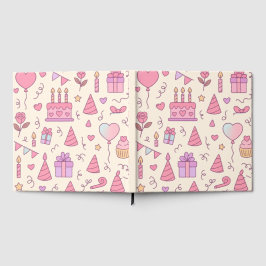 Libro De Visitas Patrón de Celebración de Fiesta de Princesa Dulce