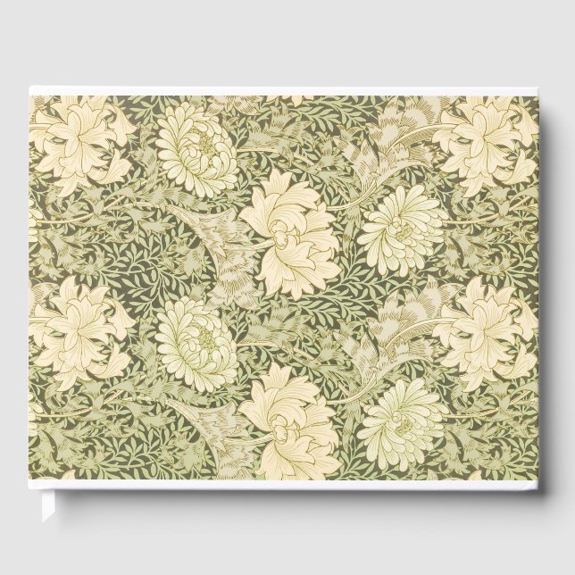 Libro De Visitas Patrón de flores de crisantemo (por William Morris (Anverso)