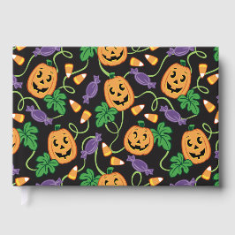 LIBRO DE VISITAS PATRON DE HALLOWEEN