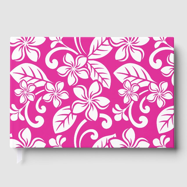 LIBRO  DE VISITAS PATRÓN DE LA ISLA PLUMERIA EN ROPA CALIENTE (Anverso)