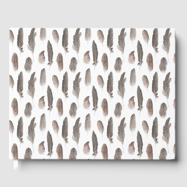 Libro De Visitas Patrón de pájaros de granja de Guinea (Anverso)