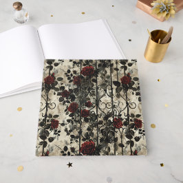 Libro De Visitas Patrón de Rosas de Jardín Gótico de Victoria