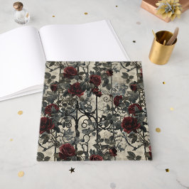 Libro De Visitas Patrón de Rosas de Jardín Gótico de Victoria