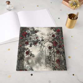 Libro De Visitas Patrón de Rosas de Jardín Gótico de Victoria