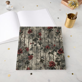 Libro De Visitas Patrón de Rosas de Jardín Gótico de Victoria