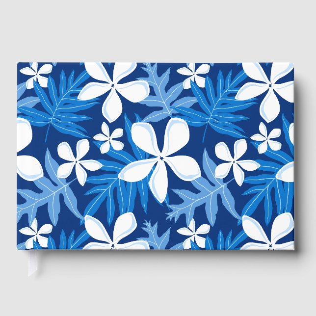 LIBRO DE VISITAS PATRON DE TIARE EN AZUL (Anverso)