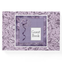 Patrón floral de William Morris en púrpura campest