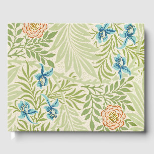 Libro De Visitas Patrón floral William Morris Larkspur