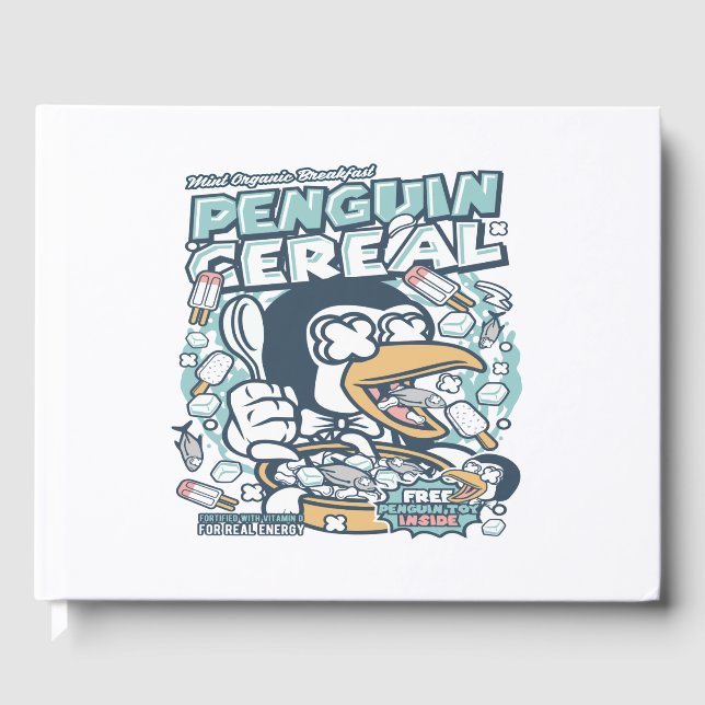 Libro De Visitas Penguin Cereal Box (Anverso)