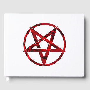 Libro De Visitas Pentagram del diablo Rojo