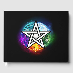 Libro De Visitas Pentagrama de Wiccan