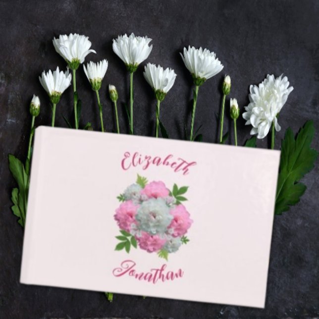 Libro De Visitas Peony Bouquet Boda (Subido por el creador)