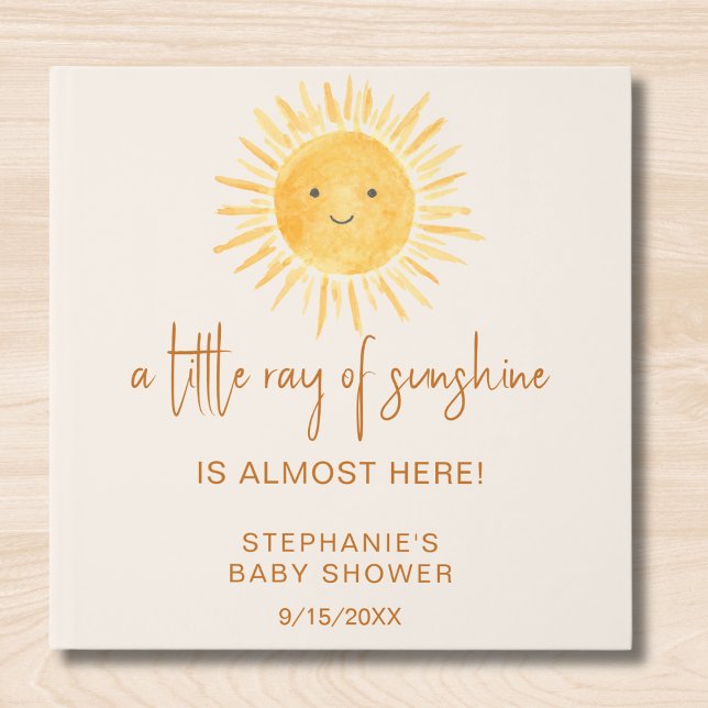Libro De Visitas Pequeño rayo de Sunshine Boho Baby Shower (Subido por el creador)