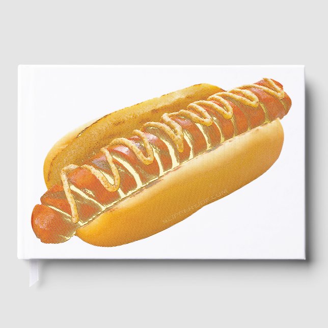 Libro De Visitas Perro caliente de SlipperyJoe's con vibra de BBQ d (Anverso)