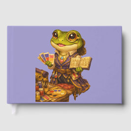 Libro De Visitas Personaje de Rana Diseñadora de Reinos
