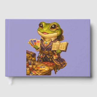 Libro De Visitas Personaje de Rana Diseñadora de Reinos