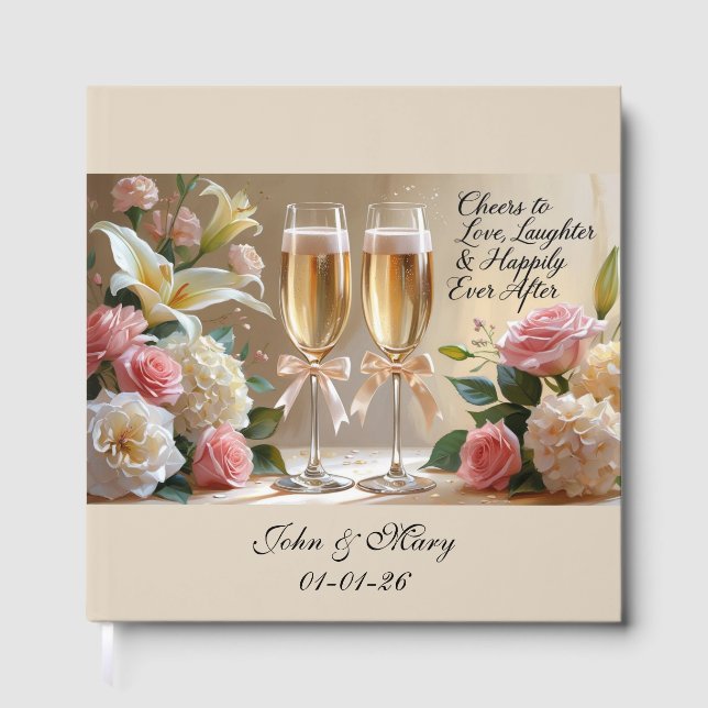 Libro De Visitas Personalised Wedding Guest Book-Happily Ever After (Anverso)