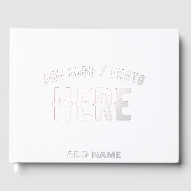 LIBRO  DE VISITAS PERSONALIZABLE MODERNO ESTILO BLANCO VERIFICADO MA (Anverso)