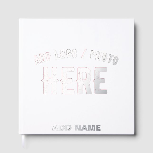 LIBRO  DE VISITAS PERSONALIZABLE MODERNO ESTILO BLANCO VERIFICADO MA (Anverso)