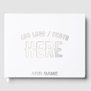 LIBRO DE VISITAS PERSONALIZABLE MODERNO ESTILO BLANCO VERIFICADO MA